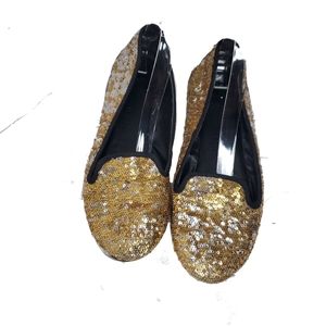 Cosmopolitan Gold / Silver Sequin Slip On Loafer